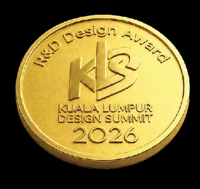 Gold R&D Design Award medal