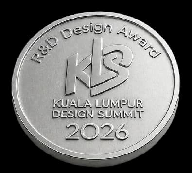 Silver R&D Design Award medal